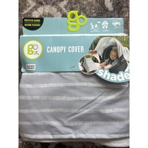 Go by Goldbug Car Seat Canopy - Gray Ticking Stripe
